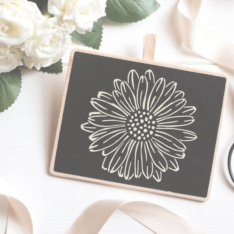 G GSS Designs GSS Designs Daisy Floral Pattern Wall Stencils 12x12Inch Large Daisy Flower Stencils for Painting on Canvas Wood Wall Furniture DIY Reusable Craft and Painting Wall Stencils - Image 2